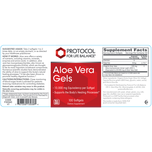 Aloe Vera Gels 100 gels