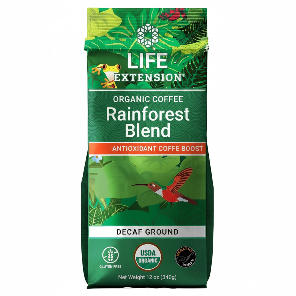 Coffee Rainforest Blend Decaf Roast Ground Coffee