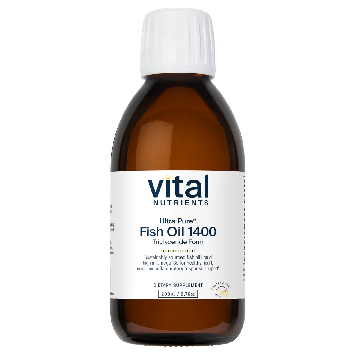 Ultra Pure Fish Oil "RS" (Regular Strength) Lemon Flavor 200 ml