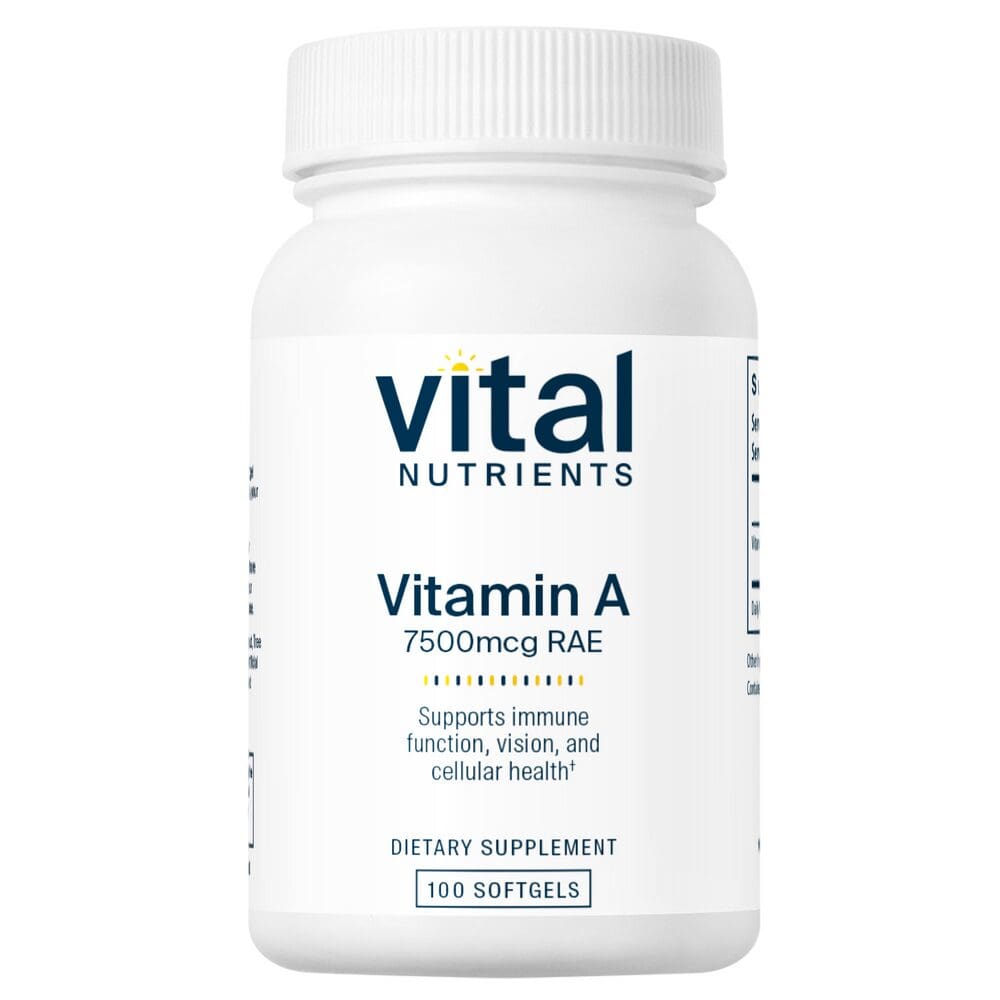 Vitamin A (from Fish Liver Oil) 25,000 IU 100 Softgel Capsules