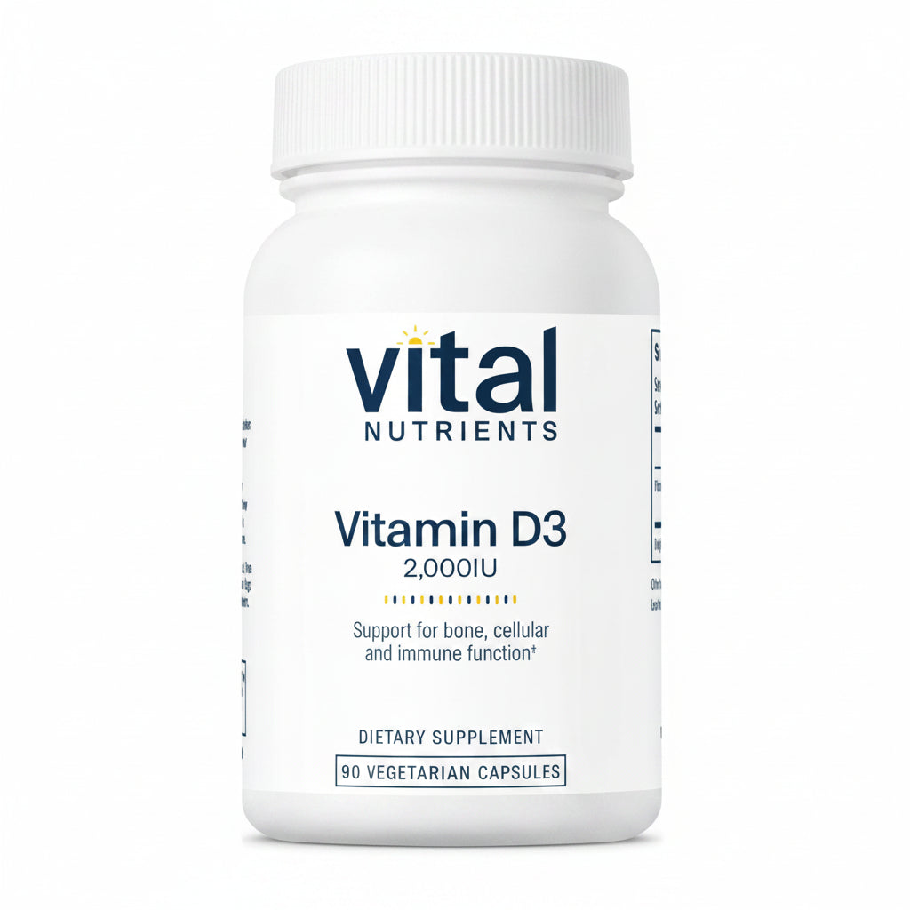 Vitamin D3 2,000 IU 90 Vegetable Capsules