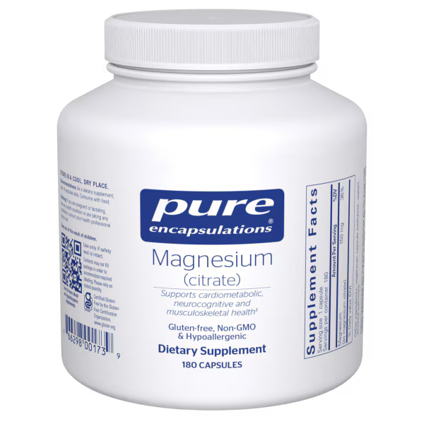 Magnesium (citrate) 180 Capsules