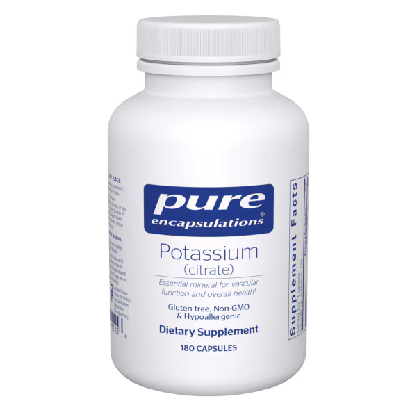 Potassium (citrate) 180 Vegetable Capsules